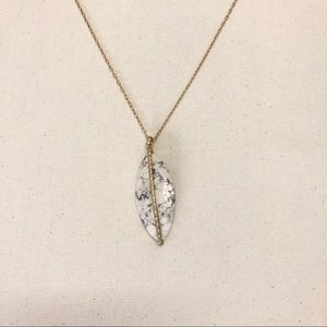 Marble Stone Long Necklace